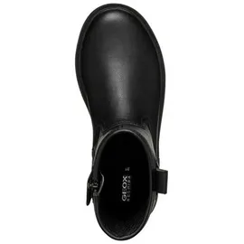 GEOX J Eclair Girl I Chelsea Boot, Black, 32 EU