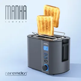 Arendo MANHA Toaster Grau