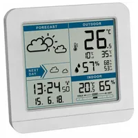 TFA Dostmann SKY Funk-Wetterstation, 35.1152.02,Wetterstation Funk mit Außensensor, Wettervorhersage,