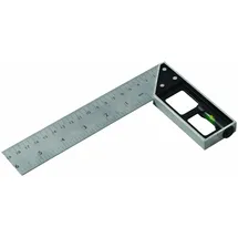 Silverline Anschlag- und Gehrungswinkel mit Wasserwaage 150 mm