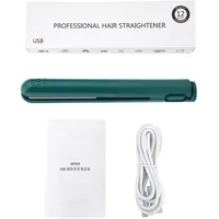 Mini 2-in-1 Usb-haarglätter Mit Keramikplatten Zum Glätten Und Locken