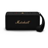 Marshall Middleton Bluetooth Lautsprecher Black – Brass, wasserfest IP67 Schwarz