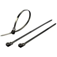 TRU Components 1592879 TC-HVR250SBK203 Kabelbinder 250mm 4.50mm Schwarz Lösbar