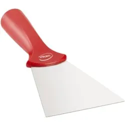 Vikan Handschaber, Stielmodell, 100 mm 40114 , Farbe: rot