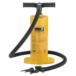 High Peak 49702, Handluftpumpe, Schlauchboote, Schwarz, Gelb, T-Typ Griff, 900 g