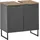 BASIC by Balculina Waschbeckenunterschrank Denver 60 x 60 x 35 cm Schwarz Matt