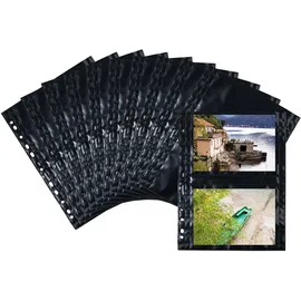Herma Fotophan 13x18 cm schwarz genarbt,