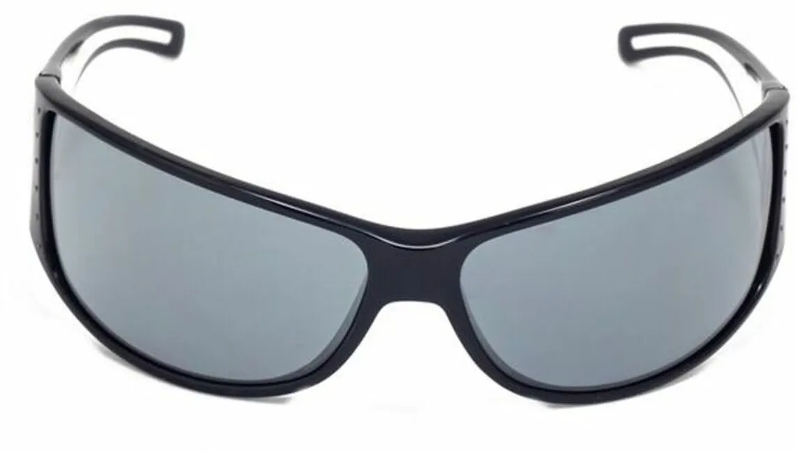 Sting Unisex-Sonnenbrille in Schwarz mit blauen Linsen