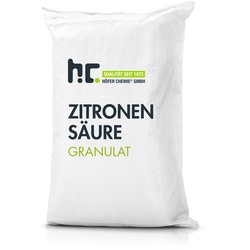 4 x 25 kg Zitronensäure Granulat in Lebensmittelqualität