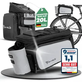MIVELO Gepäckträgertasche schwarz