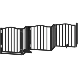 vidaXL Hundetor Faltbar 2-tlg. Schwarz 160 cm
