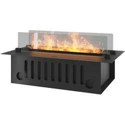 Invapo Insert 700 Einbau-Wasserdampfkamin – Mehrfarbige Flamme, 3D-Effekt und App-Steuerung, 1,2-l-Tank – 70 cm