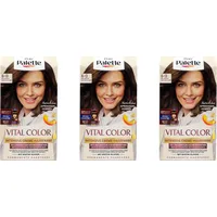 3x Poly Palette Vital Color Intensive Creme-Haarfarbe 6-0 Hellbraun EA802696
