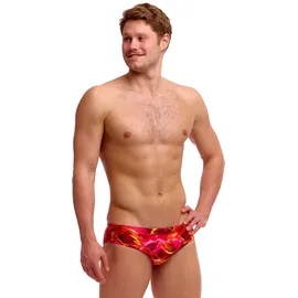 Funky Trunks Classic Brief Saucy Sonar Rot S