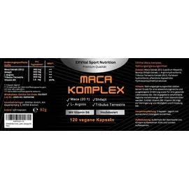 Exvital Maca Komplex Kapseln 92 g