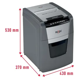 Rexel Optimum AutoFeed+ 100M Aktenvernichter mit Partikelschnitt
