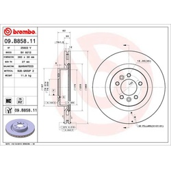 Bremsscheibe BREMBO 09.B858.11