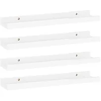 vidaXL Wandregal 40 x 9 x 3 cm Hochglanz-Weiß