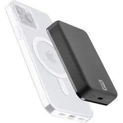 10000 mAh Powerbank USB Typ-C Kabelloses Laden  Mag (Schwarz)
