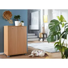 FineBuy Schuhschrank Holz 12 Paar Schuhe Schuhregal Schuhkommode Flurschrank Sideboard