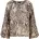 Bluse mit Leo-Muster und Trompetenärmeln XXL
