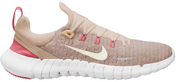 NIKE Damen Laufschuhe FREE RN 5.0 2021, SANDDRIFT/SAIL-SEA CORAL-CELES, 35 1⁄2