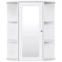 Costway Spiegelschrank mit Spiegel, Ablagen Badschrank Badzimmerschrank Haengeschrank 60