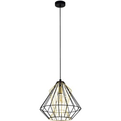 Pendel Decken Leuchte Käfig Flur Filament Retro Messing Beleuchtung im Set inkl. LED Leuchtmittel