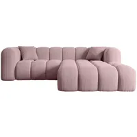 Altdecor Ecksofa Rosa, Textil, 5-Sitzer, L-Form Corner Sofa Bett