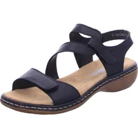 Rieker Sandalen Damen Schwarz 38