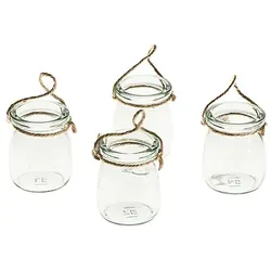 Glasvasen 7 cm, 5,5 cm Ø, 4 Stück