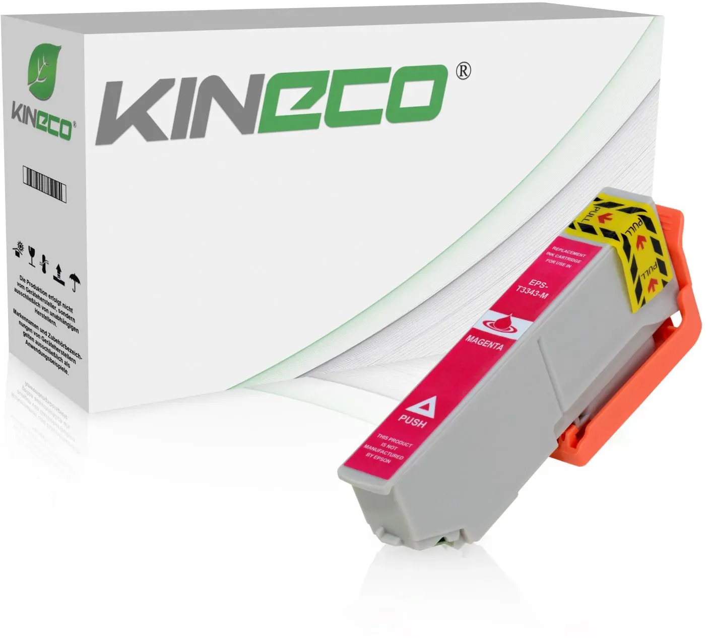 Tintenpatrone kompatibel zu Epson Stylus XP530 33 C13T33434010 XL Magenta