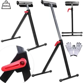 Melko 2er Set Rollenbock 66–105 cm – höhenverstellbare Rollenständer, 90 kg Tragkraft