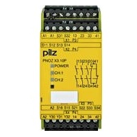 PILZ Not-Aus-Schaltgerät PNOZ X3.10P 24VACDC 3n/o 1n/c 1so 3 Schließer, 1 Öffner (B x H x T) 4