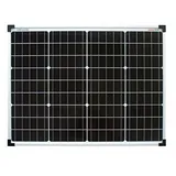 enjoysolar® Monokristallin 50Watt 12V Solarmodul Panel Mono 50W Garten Wohnmobil