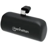 Manhattan Powerbank 5000 mAh mit integriertem USB-C-Stecker 10W zur Nutzung als Handyhalterung (102636)