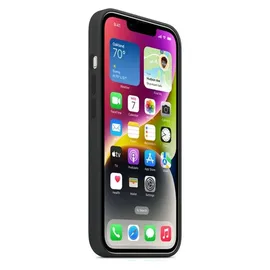 Apple iPhone 15 Silikon Case mit MagSafe schwarz