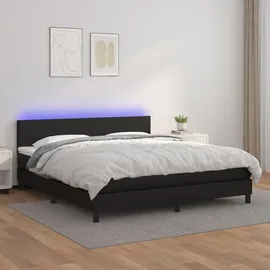 vidaXL Boxspringbett 180 x 200 cm Schwarz