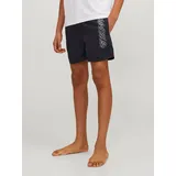 JACK & JONES Jungen Jpstfiji Jjswim Double Logo Ly Sn Jnr Badehose, Schwarz, 164