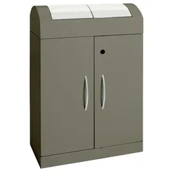 stumpf Abfalltrennung TD 2-aspect-plus-, soft-mokka/Edelstahl, verz. Innenbehälter, 2x45 Liter