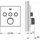 Grohe Grohtherm SmartControl Duschthermostat eckig für 3 Verbraucher Hard Graphite gebürstet 29126AL0