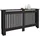 ECD Germany Heizkörperverkleidung Landhausstil 152x19x82 cm Schwarz