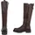 Ital-Design Plateaustiefel Damen Braun 37