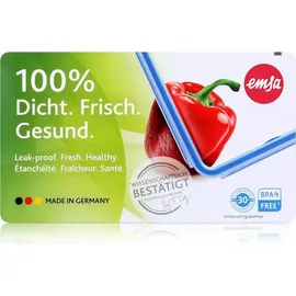 Emsa Frischhaltedose CLIP & CLOSE 11,1 cm hoch transparent 5,4 l, blau