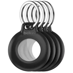 Belkin Tasche für Airtag - Schlüsselanhänger - Kunststoff - Schwarz (Packung mit
