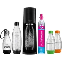 SodaStream Wassersprudler TERRA Bundle Vorteilspack, (Set, 7-tlg), SodaStream Wassersprudler,CO2-Zylinder, 0,5L Kunststoff-Flasche schwarz