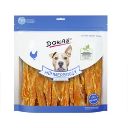 DOKAS Hühnerbrust in Streifen Hundesnack 900 Gramm