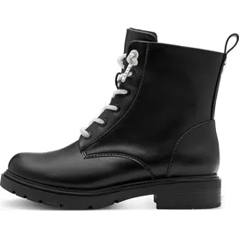 Marco Tozzi Damen Stiefeletten zum Schnüren Rund mit Reißverschluss, Schwarz (Black), 39 EU