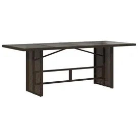 vidaXL Garten-Bistro-Set 7-tlg. Braun