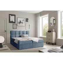 yourhouse24 Boxbett 180 x 200 cm Blau